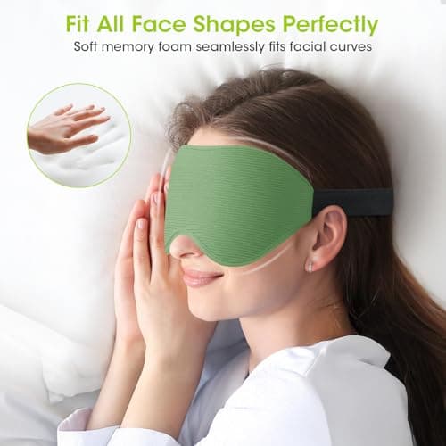 100% Blackout Sleep Mask for Women Men-Laitver Eye Mask for Side Sleeper — view 5