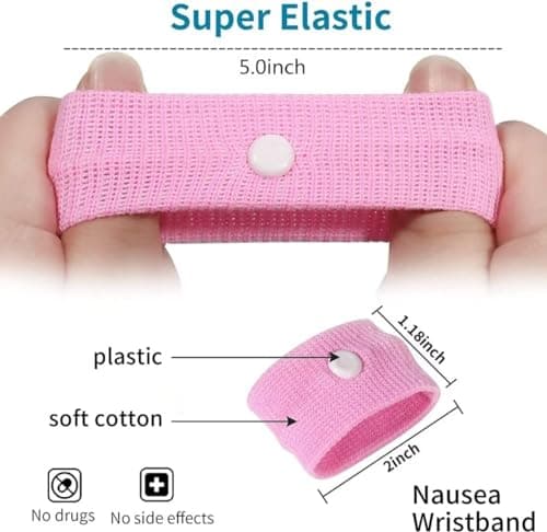 Original Natural Anti-Nausea Relief Wristbands, Travel Motion Sickness Bands for Kids — view 2