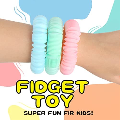 VEYLIN Pop Tubes, 6PCS Fidget Toys for Kids, Sensory and Learning Toys for Toddlers — view 3