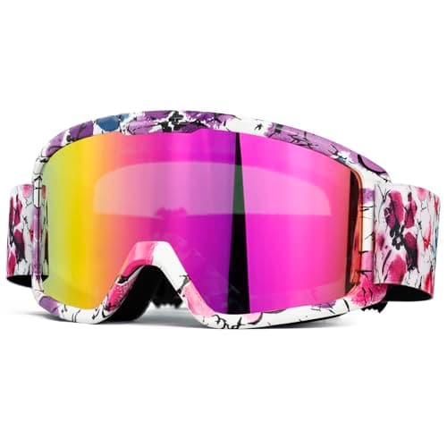 SPOSUNE Ski & Snow Goggles - Windproof, Anti-Fog, UV Protection for Men & Women | Dirt Bike, Motorcycle, ATV, Off-Road, OTG