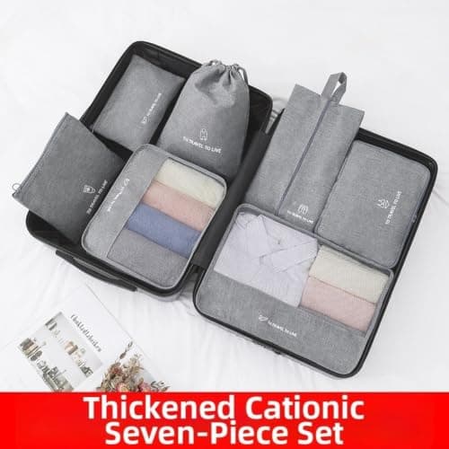 Travel Compression Bags 7 Pack Space Saver Organizer(Navy Blue) — view 6