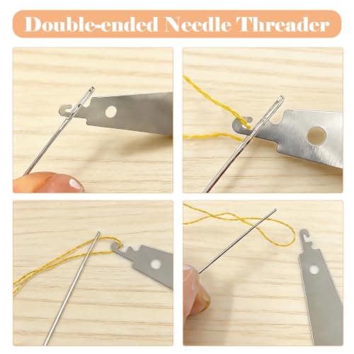 72 PCS Large Eye Hand Sewing Needles, Stainless Steel Needles & Thread — view 3