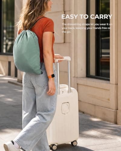 Samfolk Packing Cubes for Suitcases, 8 Set Travel Packing Cubes for Backpack, Lightweight Suitcase Organiser Bags with Laundry Bag,Green — view 5