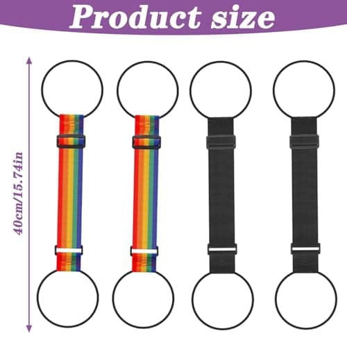 4PCS Luggage Connector Straps for Suitcases, Multi Use Adjustable Luggage Connector Straps, Luggage Straps for Suitcases Secure Extra Bags During Travel — view 2