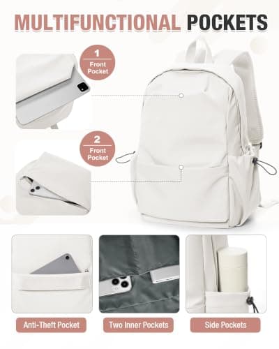 HYC00 School Backpack Secondary Girls Boy High Teenager School Bag Rucksack — view 4