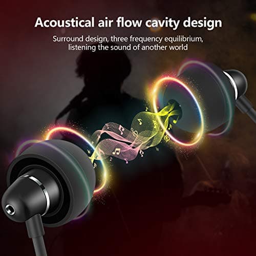 Bulees Sleep Earphones for side sleeping, Noise Isolating, Lightweight Wired Earbuds for Small ear Canal, In-Ear Headphones with Mic and Volume Control for Sensitive Sleeper, Bedtime (Black) — view 2