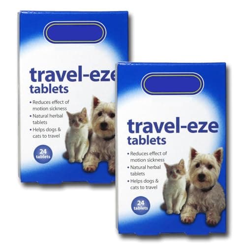 Travel-Eze Travel Tablets for Dogs & Cats - 2 Pack, 48 Tablets