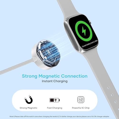 Esiposs 3 in 2 Magnetic Charging Cable for Apple Watch Charger (1.5m) — view 3