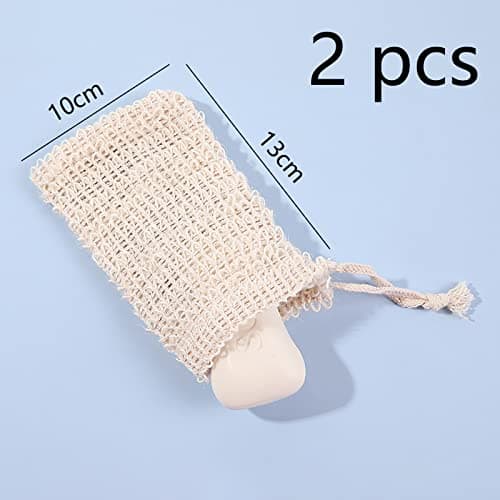 2 Pcs Soap Saver Bag,Soap Bag for Shower,Natural Organic Soap Net — view 2