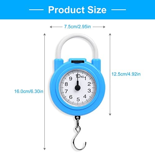 Vicloon Luggage Scale, 10KG Portable Travel Luggage Scale, Suitcase Baggage Weighing Scales for Accurate Weight Suitcases Bags Handbags Luggages Home Travel, 1 Pack — view 2