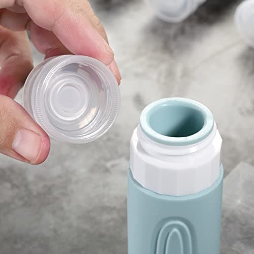 Mrsdry Travel Bottle for Toiletries, Leak Proof Silicone Travel Size 90ml Bottles Refillable Containers for Liquid Shampoo, BPA Free and TSA Approved Travel Accessories with Clear Bag (4 Pack) — view 2