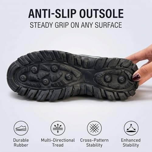 Mens Slip On Trainers Wide Fit Waterproof Walking Shoes (Blue, Adult, Men, 6, Numeric, UK Footwear Size System, Medium) — view 5