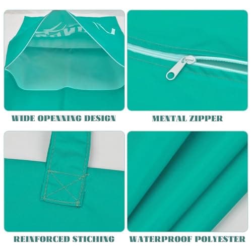 Large Travel Laundry Bags,2 Pcs Travel Laundry Bag with Handle,Laundry Bag Travels with Zip,Laundrys Bag, Dirty Laundry, Waterproof Laundrys Bag,Laundry Bags for Travels,Swimming,Yoga (Bluepink) — view 3