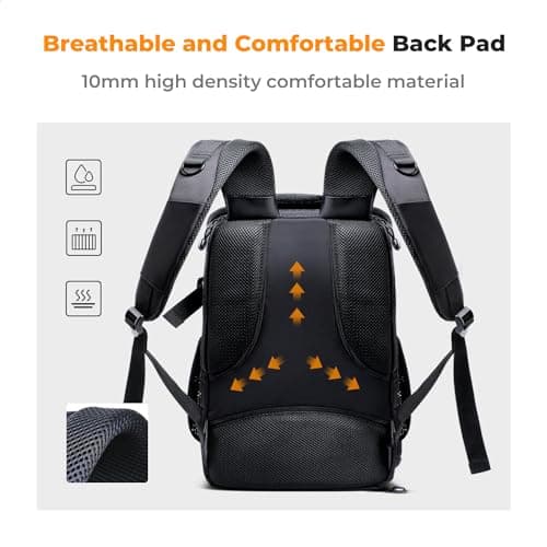 K&F CONCEPT Camera Backpack,25L Camera Bag for Photographers with Raincover — view 4