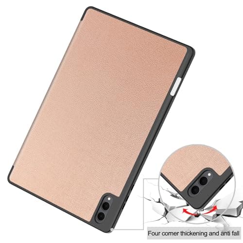 YRH for Samsung Galaxy Tab S11 Ultra 14.6 inch Case 2025, with Pen Holder, Auto Sleep Wake, Protective Soft TPU Tablet Cover 14.6'' (Rose Gold) — view 6