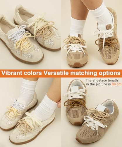 Stepace Round Boot Shoelace, 4.5mm Outdoor Shoe Laces for Walking White 120 — view 5