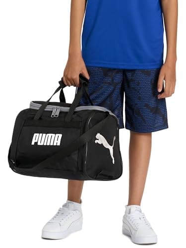 Puma Kids' Evercat Transformation Duffel Bag, Black/Gold, One Size — view 6