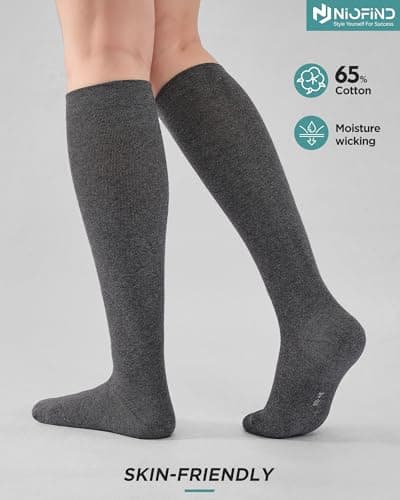 Niofind Compression Socks for Women & Men, 15–20mmHg, Knee High — view 2