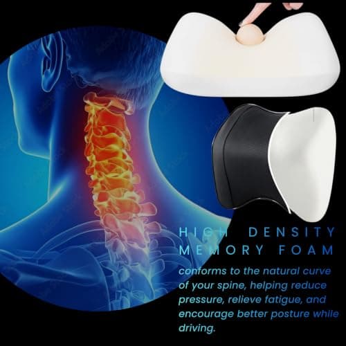 TRIXES 2-Pack Car Neck Pillows – Memory Foam – Ergonomic Comfort — view 4