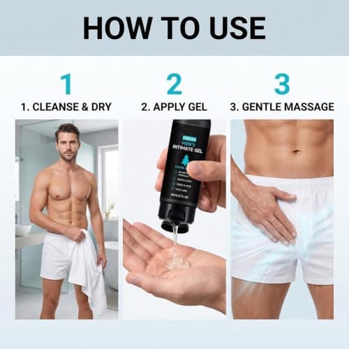 Men's Intimate Wash 60ml - Portable Refreshing Cleanser, Daily Hygiene Kit — view 6