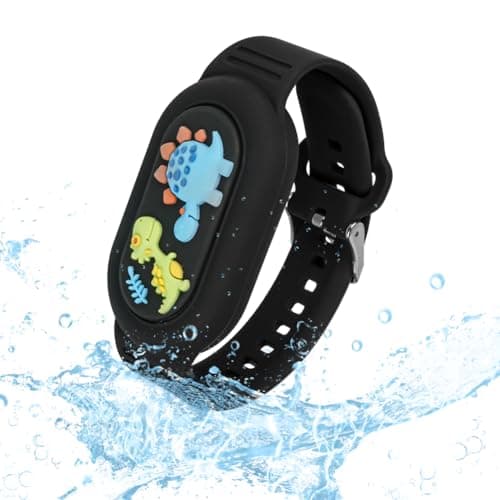 Ainiv Cute Bracelet for Galaxy SmartTag 2 (Dinosaurs Black)