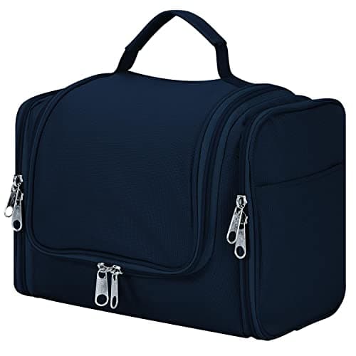 Vinsani Premium Toiletry Bag 5 Compartment Travel Wash Bag Unisex, Navy — view 3