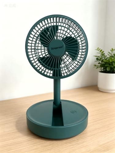 A2Z 6 Inch USB Desk Fan Foldable Mini Adjustable Tilt Angle Cooling Fan — view 3