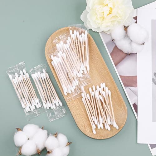 50 Cotton Swabs Travel Size,Individually Wrapped Cotton Swabs Bulk — view 2