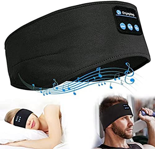 ePalZoneXP Sleeping Headphone, Overhead Headband, Eye Mask Headphones, 2026 Bluetooth 5.4 Wireless, Stereo Earphone, Music Headband for Side Sleepers Sports Headphone Outdoor UK (Black) — view 6