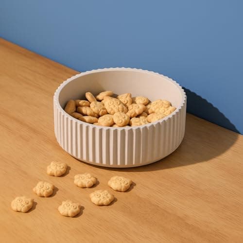 Meghna Bamboo Dog Bowl with Ultra Grip Base – 750ml 16cm Medium Pet Bowl – Eco-Friendly Bamboo Fiber, Non-Slip Design & Easy Clean – Durable, Stylish & Sustainable Pet Feeding Bowl — view 5