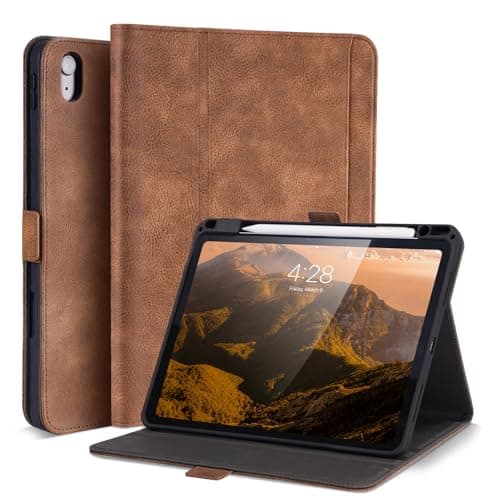 AsileCuir Case for iPad A16 (11th Gen)/iPad 10th Generation, Dark Brown