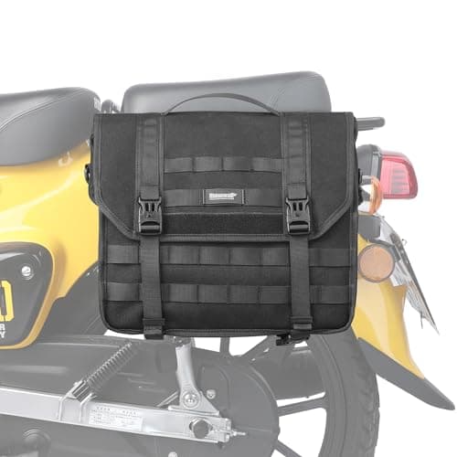 Rhinowalk Motorcycle Saddlebag 13L Waterproof Luggage Bag Quick Release Motorcycle Side Bag for Motorbike Travel(Black, 1 Pack)