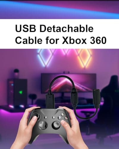 SEYUGOPTI 2-Pack USB Breakaway Cable for Xbox 360 & Logitech G920/G29 — view 4