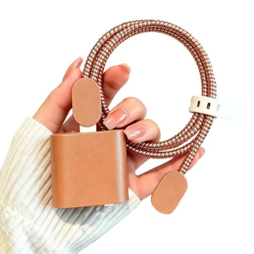 Wegiwuca Complete Protections Set for Phone 20W Power Adapter, Brown — view 4