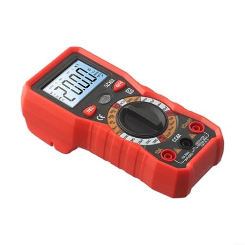 SZ302 Professional Grade Digital Multimeter for Accurate Voltage and Resistance Testing (Red) — view 5
