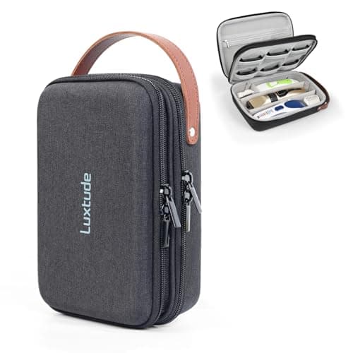Luxtude Hair Trimmer Bag for Travel, EVA Haircut Barber Supplies Organiser Bags, Trimmer Storage Holder for Choice/Hatteker/Oneisal/Andis Grooming (Case Only)