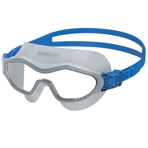 Speedo Unisex-Adult Hydrosity Swim Mask | Essentials | Dive | Swim | Leak-Free Goggles, GREY, One Size