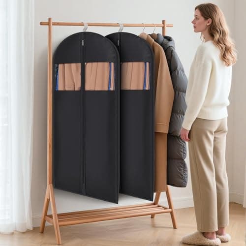Syeeiex Space Saving Garment Bags with Self Comression Zipper, 2 Pack — view 2