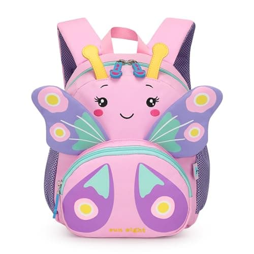 PROTAURI Kids Backpack for Girls 11L Aged 3-6, Butterfly