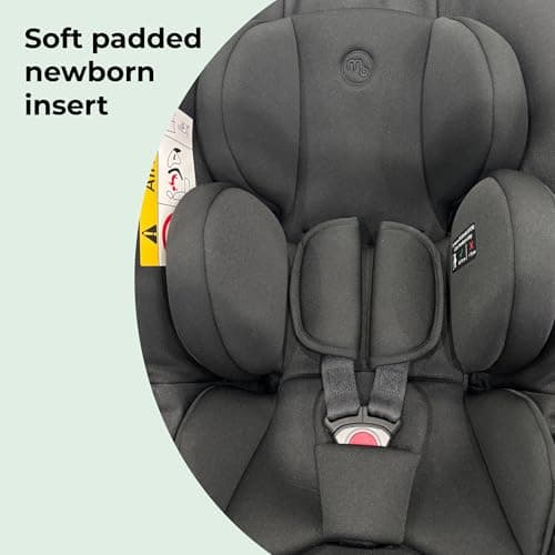 My Babiie MBCS02 SE i-Size Baby Car Seat - 40-87cm (Birth to 15 Months Approx.), R129, Group 0+, Lightweight Infant Carrier, Large Canopy, Newborn Insert, Adjustable Headrest - Black SE — view 6