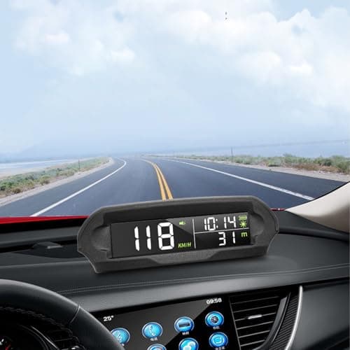 Beimus Car Head Up Display Solar Powered 1000mAh Battery Ideal for Daily Commute and Long Distance Travel Improves Road Night Driving Display — view 2