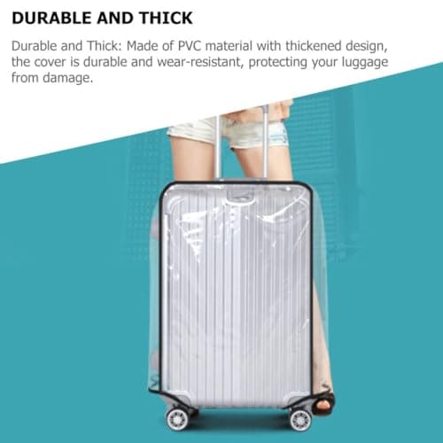 GATHINESS 3 Pack PVC Suitcase Protective Cover Thickened Protector — view 5