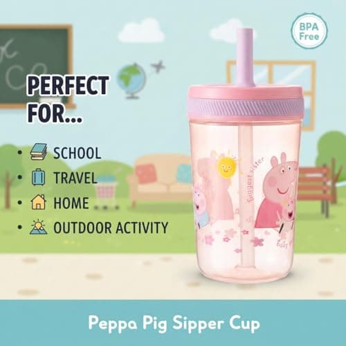 HOX Peppa Pig Family Kelso Soft Straw Cup – 443ml — view 3