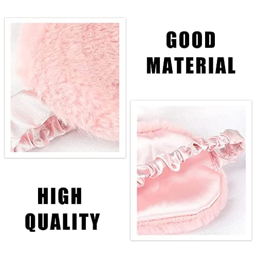 4 Pcs Plush Sleep Masks, Ultra Cute Soft Eye Cover, Blindfold Travel Masks for Kids Men Women(Random Color) — view 4