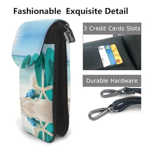 flip-flops Genuine Leather Crossbody Phone Pouch — view 3