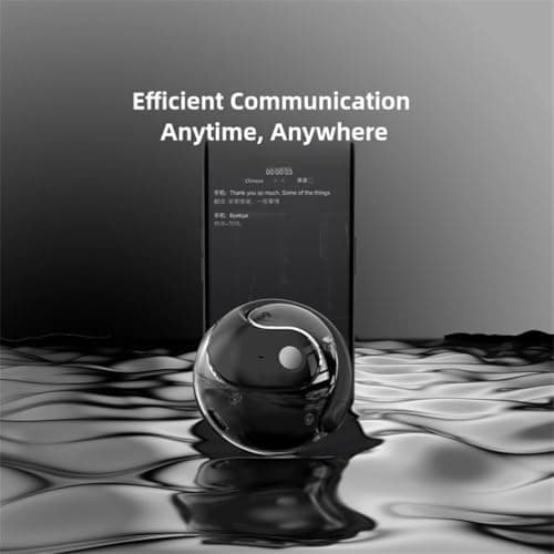 HY-T26 Pro Smart Translator Earbuds, Wireless Bluetooth Multi Language Headphones Translator,Real-Time Translation Hanging Ear Earphones,Equipped with AI App, HiFi Stereo Sound (Yellow) — view 5