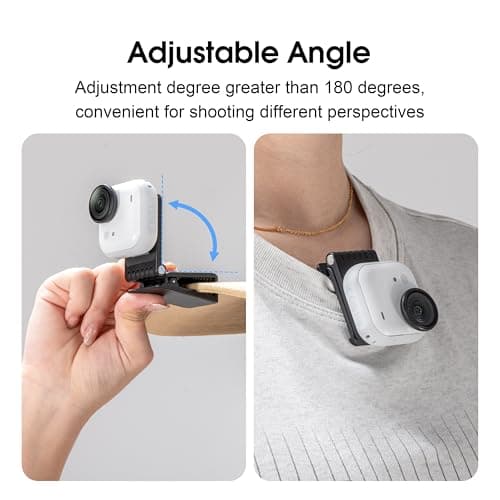 Go Ultra Magnetic Backpack Mount Stand for Insta360 Go Ultra Accessories Pivot Clip Angle Quick Release Hat Mount Adapter for Desktop Outdoor Travel Video POV Shooting — view 4