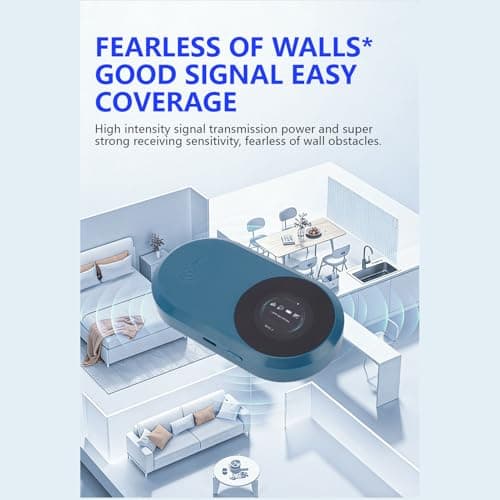SIXRUN 4g Wifi 6 Mobile Hotspot, 3000mah 32 Devices (Blue) — view 4