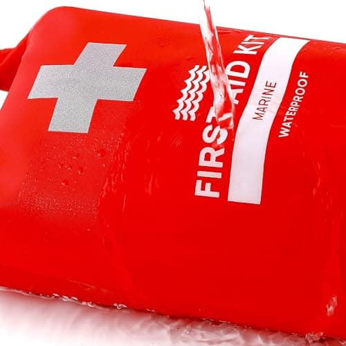 Breakwater Supply™ Waterproof Marine First Aid Kit Boat Safety Tool Set, 100 Pieces AFAK Emergency Supplies in Dry Bag, IFAK Trauma Kit for Kayaking, Jet Skiing, Fishing, Surfing, Sailing — view 4