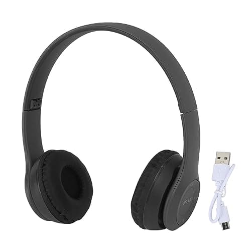 Fawfose Wireless Headphones, Bluetooth Folding Headset with 32GB Card Slot 400mAh Battery for Music Lovers and Sports Enthusiasts (Black) — view 6